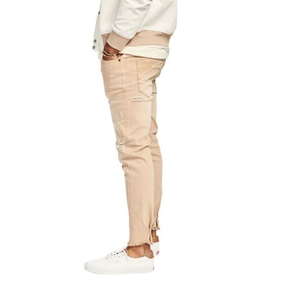 SER.O.YA Diego Tapered Cropped Jeans 1487-24 Men's Sand Dune Size 31 NWT - Picture 4 of 8